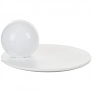 Станция беспроводной зарядки с часами и подсветкой GlobeBee, белая арт. 16365.60 Станция беспроводной зарядки с часами и подсветкой GlobeBee, белая арт. 16365.60