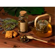 Чай зеленый, с соком ананаса и кусочками яблока/облепихи