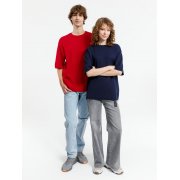 Джемпер с коротким рукавом Siluetti Volumica, темно-синий