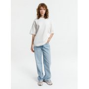 Джемпер с коротким рукавом Siluetti Volumica, молочно-белый