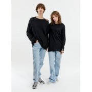 Лонгслив унисекс Siluetti Fuori, черный