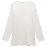 Лонгслив унисекс Siluetti Fuori, молочно-белый