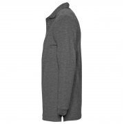 Рубашка поло мужская с длинным рукавом WINTER II 210 черный меланж