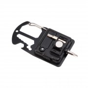 Брелок-мультитул-фонарь "Multy" черный