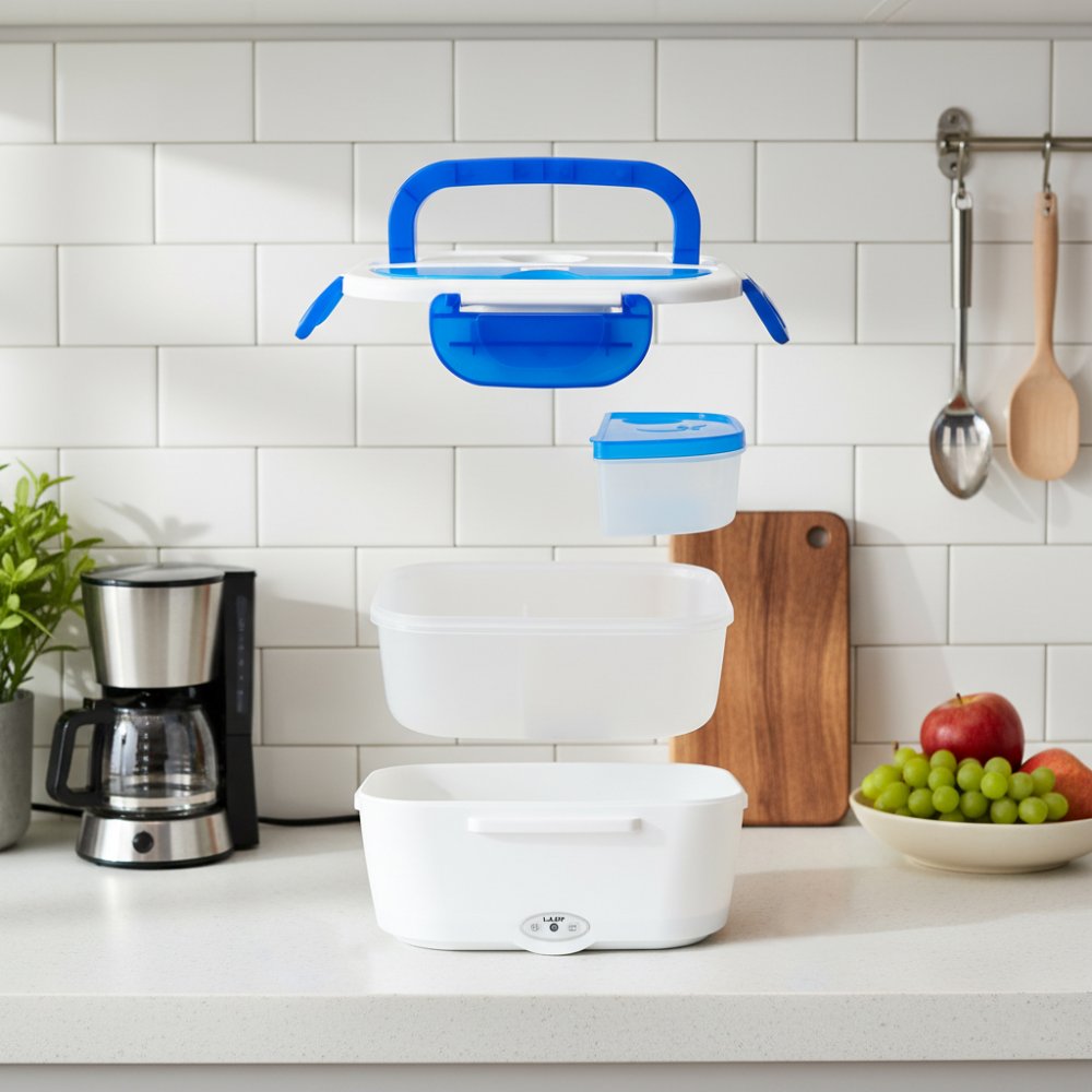 Ланчбокс с подогревом Yummybox, синий арт. 13016.03 Ланчбокс с подогревом Yummybox, синий арт. 13016.03