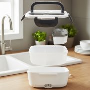 Ланчбокс с подогревом Yummybox, серый арт. 13016.20