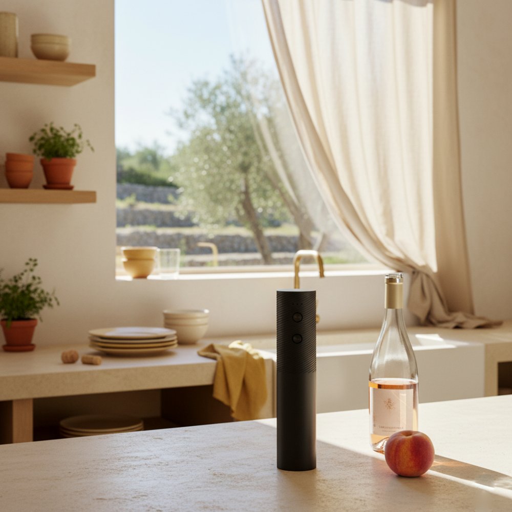 Винный электрический штопор Corknroll со встроенным аккумулятором, чёрный арт. 44017.02 Винный электрический штопор Corknroll со встроенным аккумулятором, чёрный арт. 44017.02