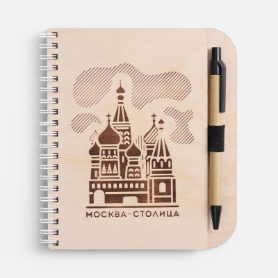 Блокнот на пружине Woodpad на заказ