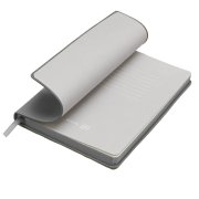 Бизнес-блокнот LADY, формат А5, серый, блок в клетку Серый арт. 21243/30