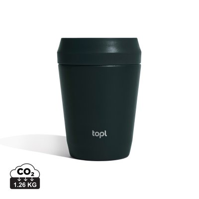 Термостакан Topl из переработанной стали с крышкой 360°, 235 мл