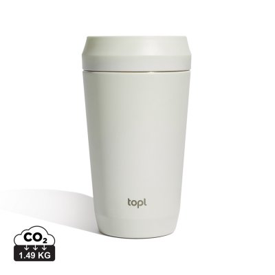 Термостакан Topl из переработанной стали с крышкой 360°, 354 мл