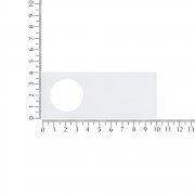 Лейбл из ПВХ с вырезом «Круг», белый