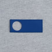 Лейбл из ПВХ с вырезом «Круг», синий арт. 17593.44 Лейбл из ПВХ с вырезом «Круг», синий арт. 17593.44