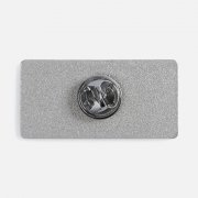 Значок Sanga Matto, серебристый глянцевый