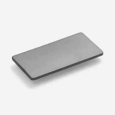 Значок Magnet Matto, серебристый глянцевый