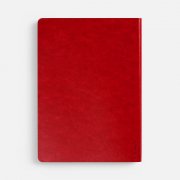 Ежедневник Nebraska Flex, недатированный, красный с серебристым