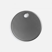 Шильдик металлический Alfa Sirkel, серый металлик арт. 19725.13 Шильдик металлический Alfa Sirkel, серый металлик арт. 19725.13