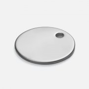 Шильдик металлический Alfa Sirkel, серебристый арт. 19725.10 Шильдик металлический Alfa Sirkel, серебристый арт. 19725.10