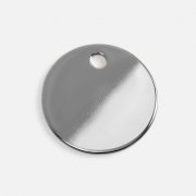 Шильдик металлический Alfa Sirkel, серебристый глянцевый арт. 19725.02 Шильдик металлический Alfa Sirkel, серебристый глянцевый арт. 19725.02