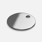 Шильдик металлический Alfa Sirkel, серебристый глянцевый арт. 19725.02 Шильдик металлический Alfa Sirkel, серебристый глянцевый арт. 19725.02