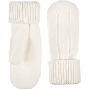 Варежки Knit Beat, белые (молочные)