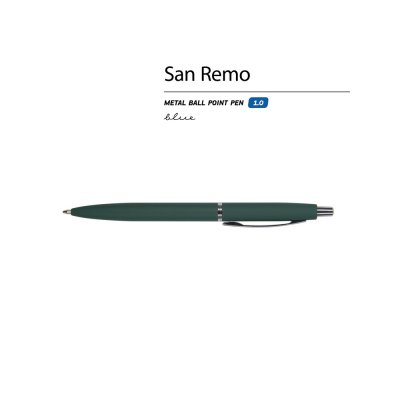 Ручка металлическая шариковая «San Remo», софт-тач