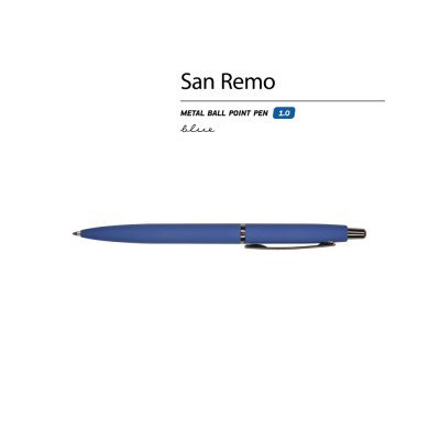 Ручка металлическая шариковая «San Remo», софт-тач
