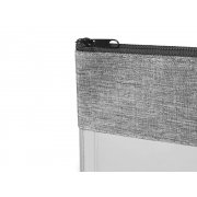 Прозрачная косметичка «Leony» из ПВХ и ткани