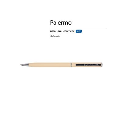 Ручка металлическая шариковая «Palermo», софт-тач