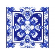 Набор: платок «Гжель» и свеча «Птица счастья»