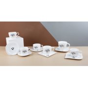 Чайная пара "Гармония" с нанесением капсула "Бисквит" белый