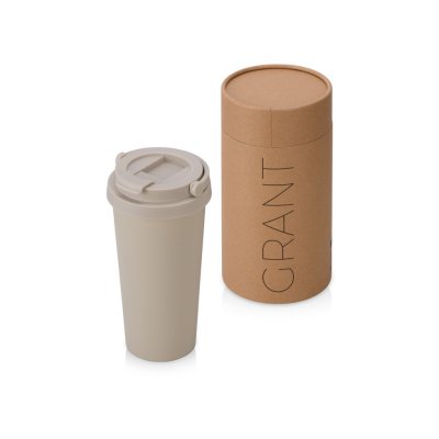 Вакуумная термокружка «Grant», soft-touch, тубус