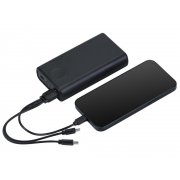 Внешний беспроводной аккумулятор 2-в-1 с функцией зарядки Apple Watch, QC/PD «AtomIQ», 10000 мАч