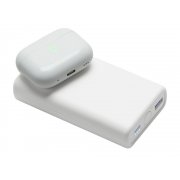 Внешний беспроводной аккумулятор 2-в-1 с функцией зарядки Apple Watch, QC/PD «AtomIQ», 10000 мАч