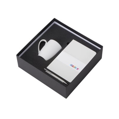Подарочный набор «COLOR IT» с блокнотом, металлической ручкой и кружкой арт. 350092.01