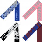 Шарф Tricksy Classic Net, XXL на заказ, полушерсть арт. 18474.02