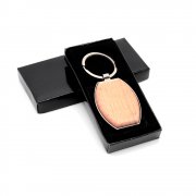 Брелок Woody E(эллипс), натуральный арт. 12024X.19