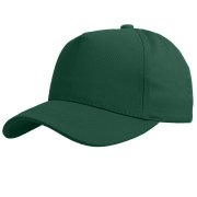 Бейсболка VALLEY, 5 клиньев, металлическая застежка Темно-зелёный