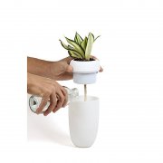 Горшок с крышкой, белый арт. QL10304-WH