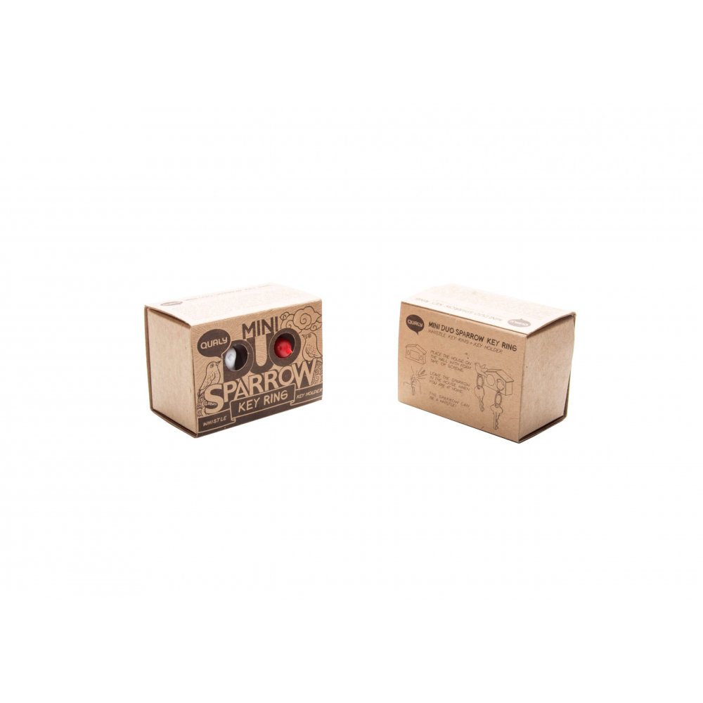 Держатель и брелок для ключей двойной Mini Duo Sparrow арт. QL10185-WH-WH-GN Держатель и брелок для ключей двойной Mini Duo Sparrow арт. QL10185-WH-WH-GN
