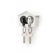 Держатель и брелок для ключей Duo Sparrow, белый арт. QL10124-WH-WH-BK