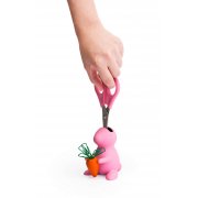 Ножницы и магнит со скрепками Bunny, розовые