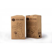 Ножницы и магнит со скрепками Bunny, чёрные