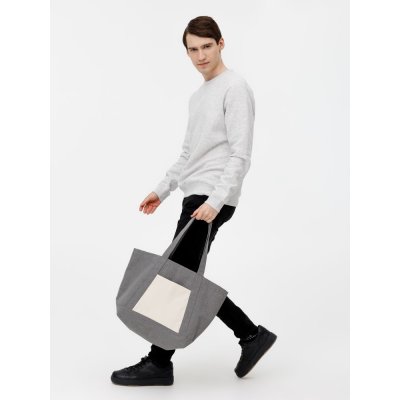 Шопер Shophop, серый с неокрашенным