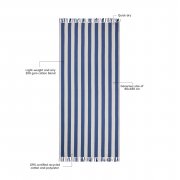 Полотенце для хаммама VINGA Ornos из переработанного хлопка GRS, 80х180 см