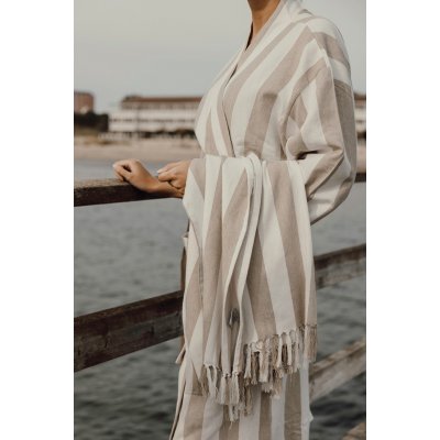 Халат VINGA Ornos из переработанного хлопка GRS, L/XL