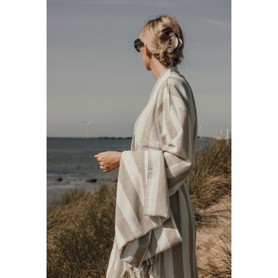 Халат VINGA Ornos из переработанного хлопка GRS, L/XL