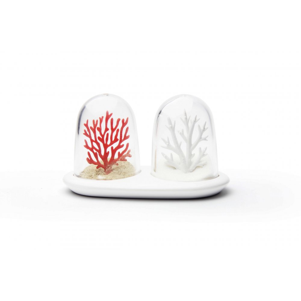Солонка и перечница Coral Bleaching арт. QL10321-WH-RD Солонка и перечница Coral Bleaching арт. QL10321-WH-RD