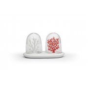 Солонка и перечница Coral Bleaching арт. QL10321-WH-RD Солонка и перечница Coral Bleaching арт. QL10321-WH-RD