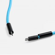 Кабель-ланьярд energyFlex Power Delivery 60 Вт, синий